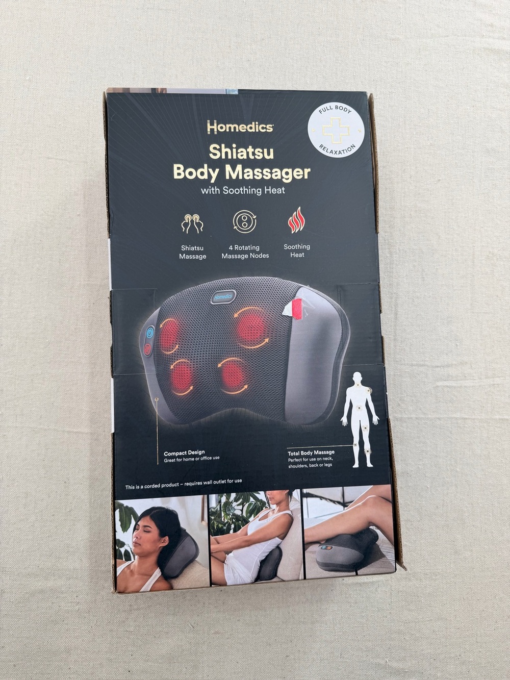 NIB Homedics Shiatsu Body Massager